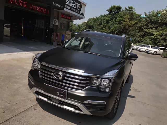 传祺gs8改色电光金属黑完美演绎黑骑士