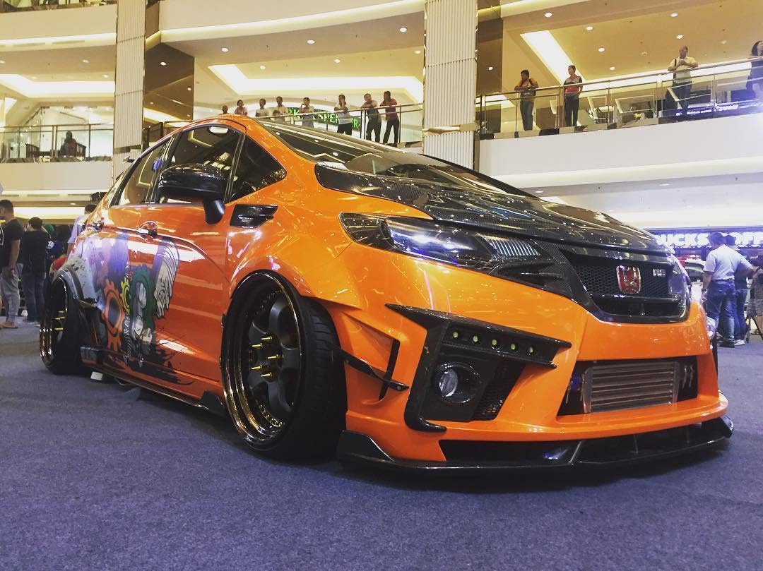 飞度gk5爆改宽体集锦,买了"本田超跑"不改装跟咸鱼有什么区别?_车家号