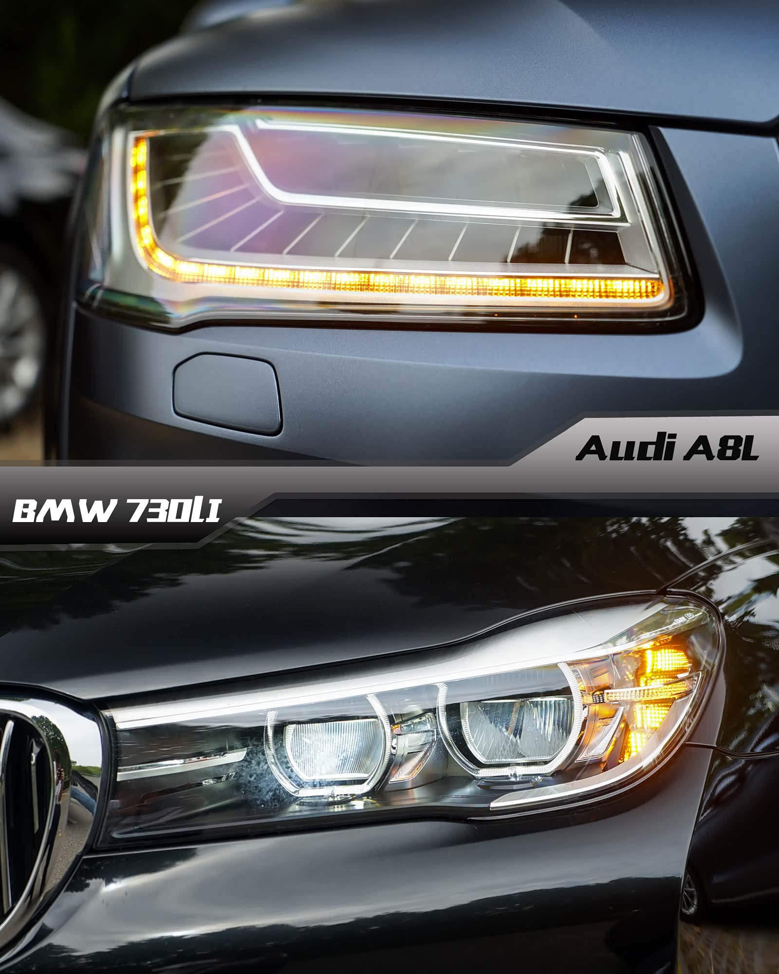 对比试驾奥迪a8l 45tfsi 宝马730li