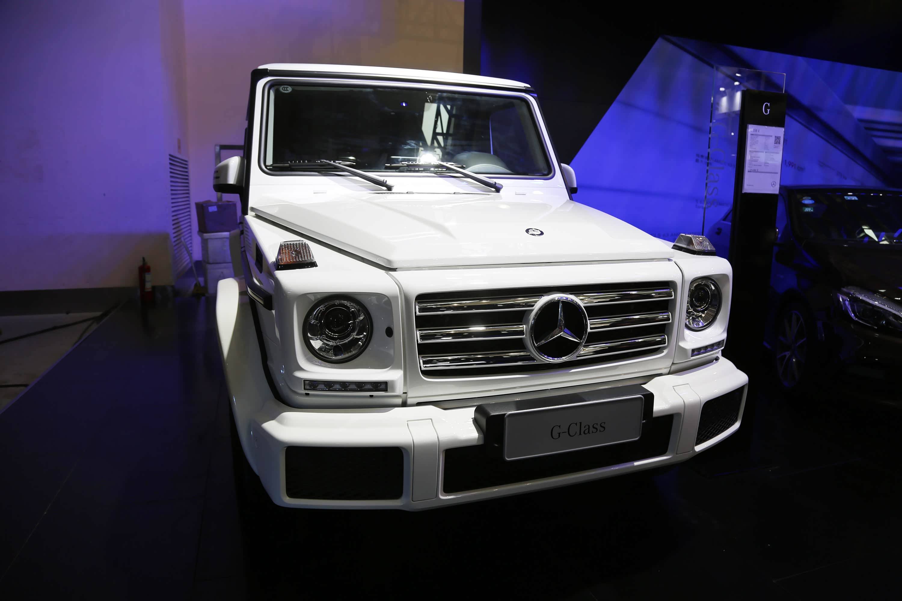 奔驰g级越野车,百万级土豪车,兰州车展实拍!