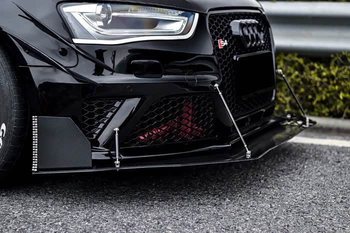 东莞车友花20万将奥迪a4变身黑武士改完后竟然有jdm的感觉