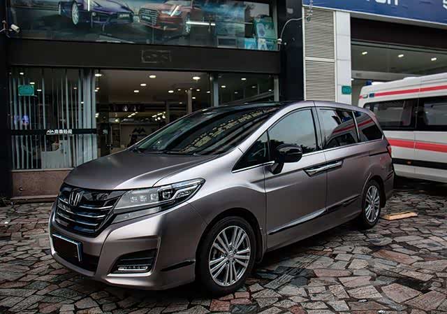 本田艾力绅电光棕灰汽车车身改色贴膜效果图