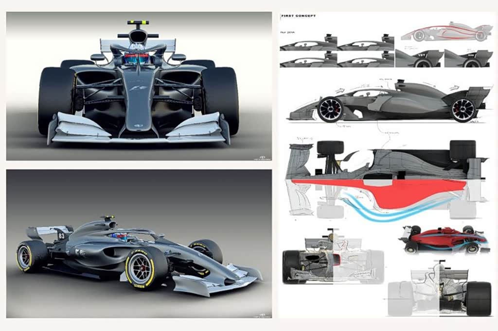 2021款f1赛车预告图颜值速度它都要