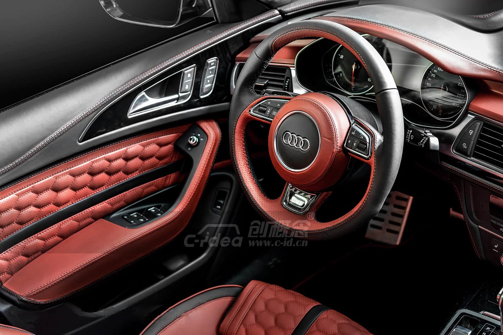 奥迪a6个性内饰改装,私人设计