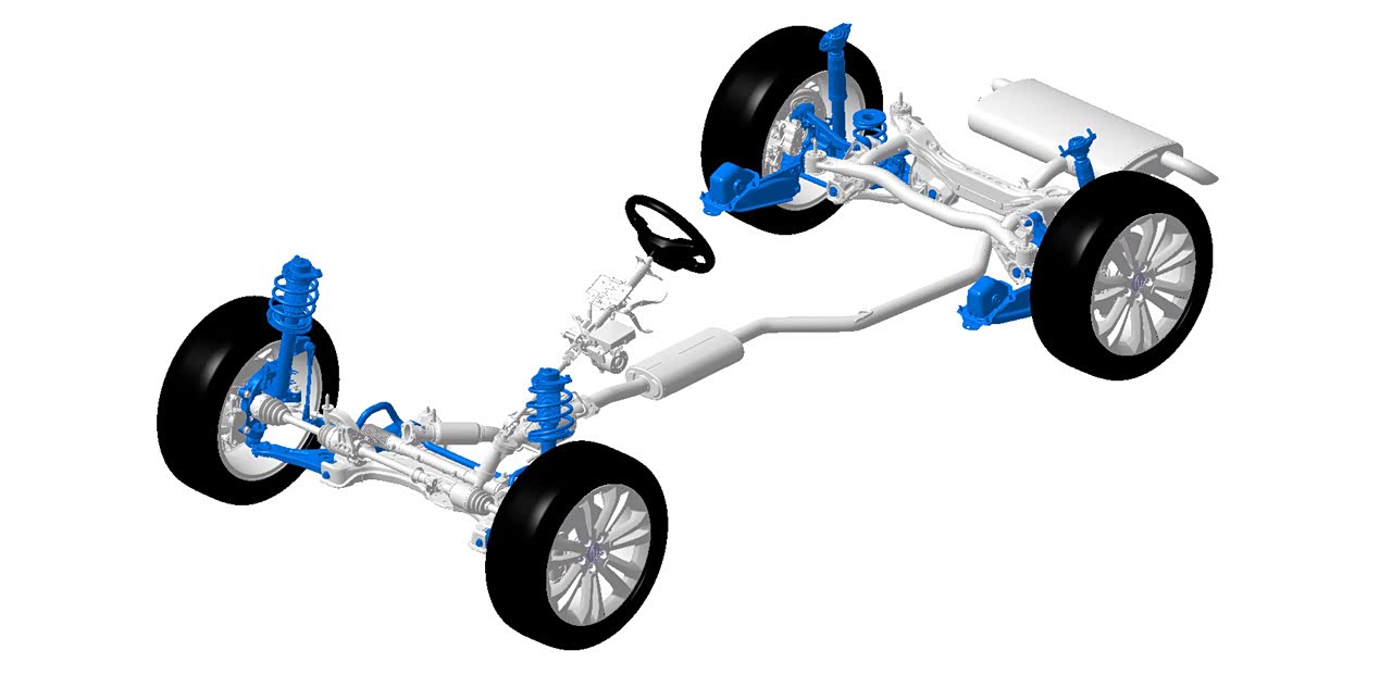 全新传祺gs5匹配前麦弗逊和后四连杆悬架