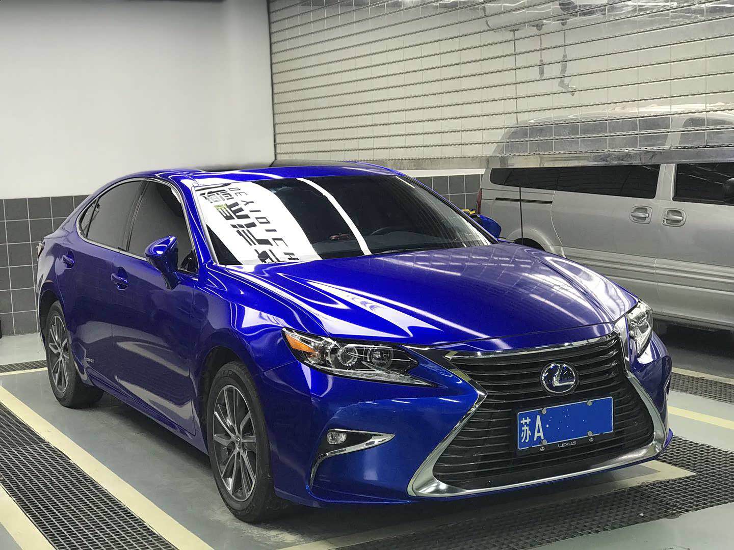 雷克萨斯es300个性改色-糖果爵士蓝系列-南京德易汽车服务