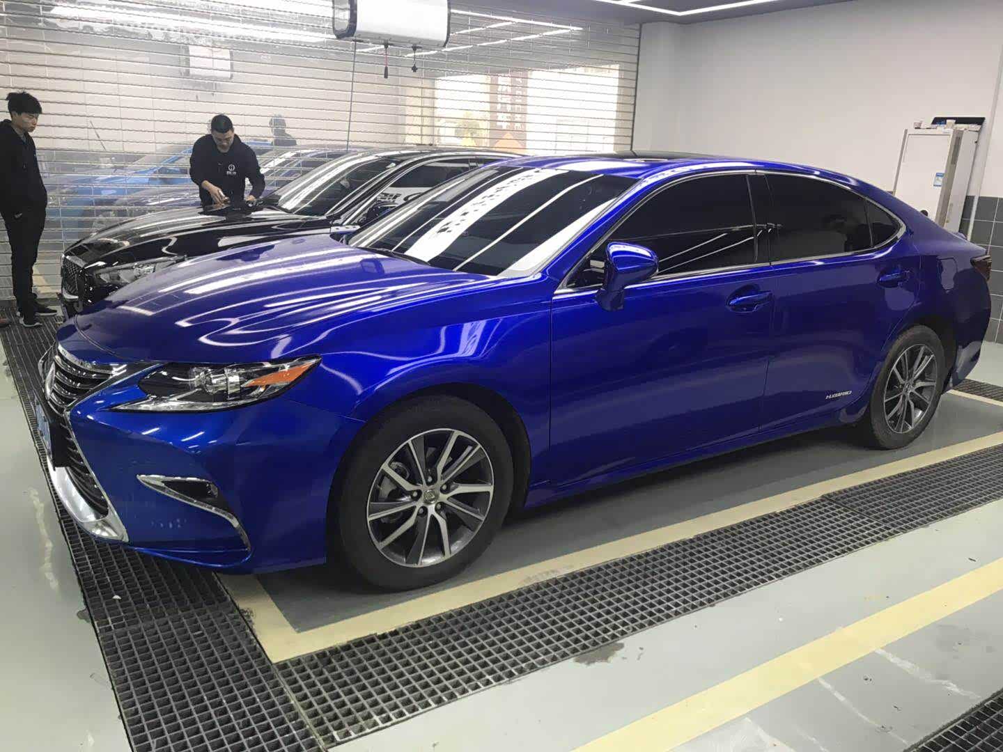 雷克萨斯es300个性改色-糖果爵士蓝系列-南京德易汽车服务