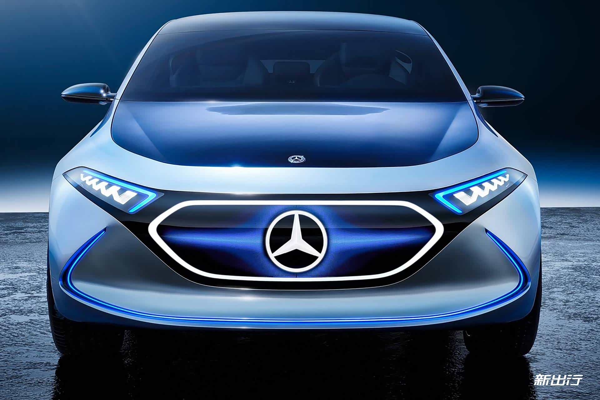 基于mea平台打造奔驰纯电动车型eqa概念车实拍