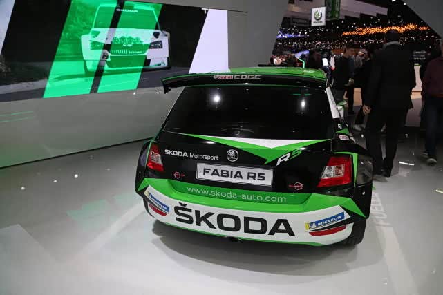 斯柯达fabiar5拉力赛车2019日内瓦车展实拍