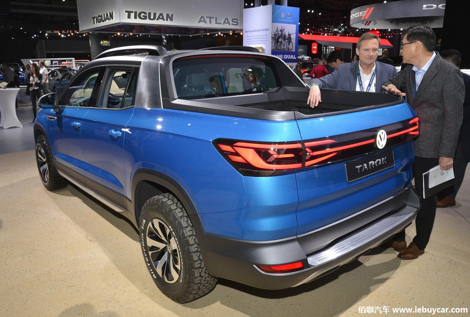 大众tarok概念皮卡纽约车展亮相 小车身拥有可拓展货箱的强大能力