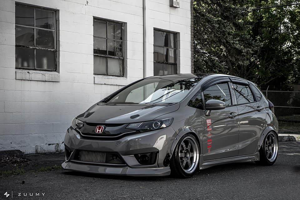 飞度gk5爆改宽体集锦,买了"本田超跑"不改装跟咸鱼有什么区别?