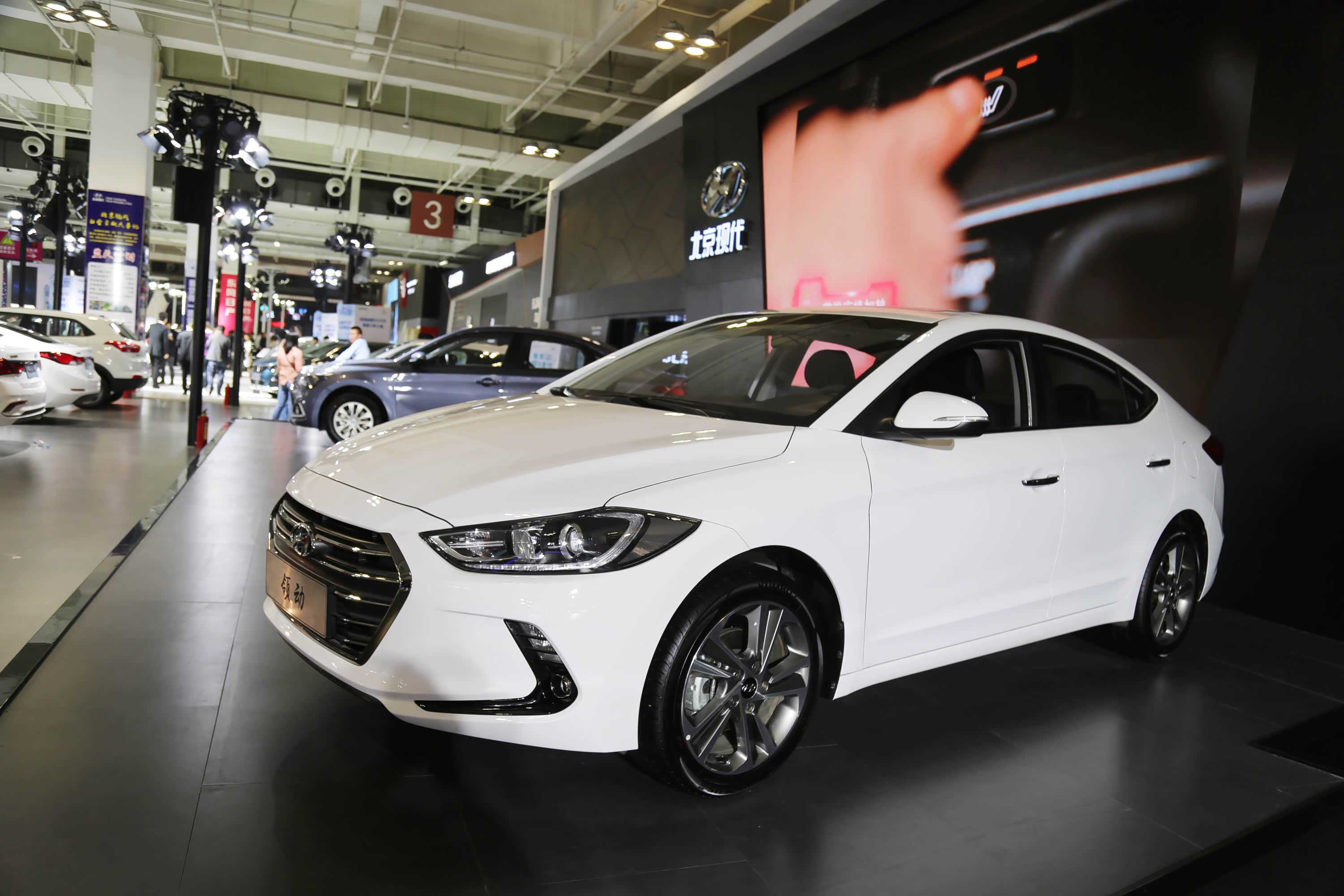 北京现代领动,10万级别中级轿车,车展实拍!