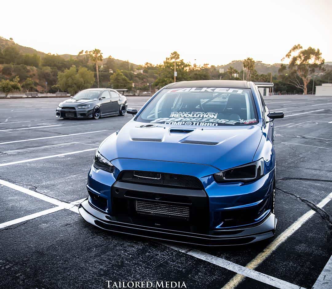 三菱evo Ⅹ爆改氮气加速,变身"独眼龙"才是街霸最帅的样子!